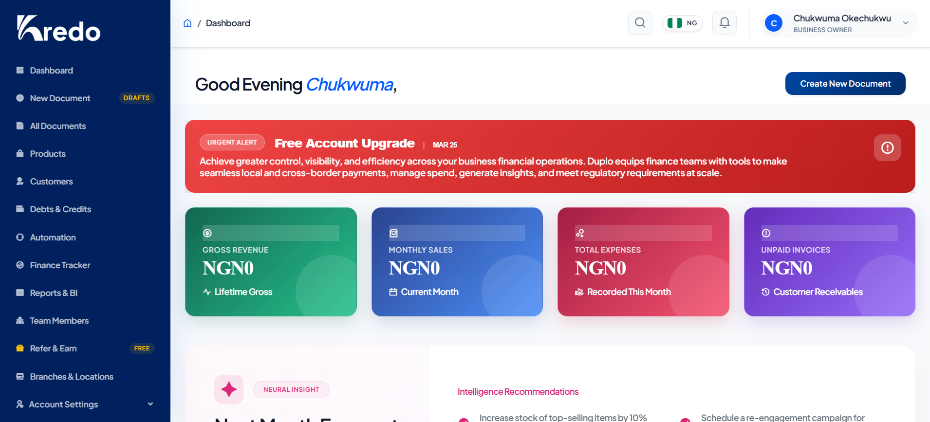 Kredo Next-Gen Command Center